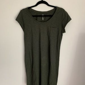 Hunter Green Fitted T-Shirt Dress